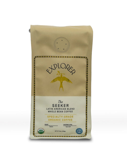 Organic Whole Bean Coffee - Seeker - Half-Caff banner